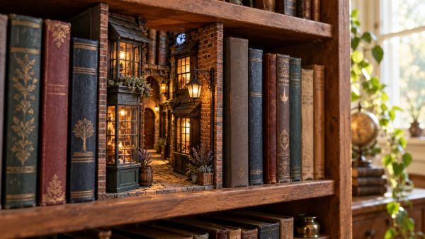 5 idées créatives pour un book nook Harry Potter dans votre bibliothèque