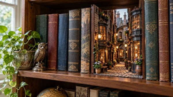 5 idées créatives pour un book nook Harry Potter dans votre bibliothèque