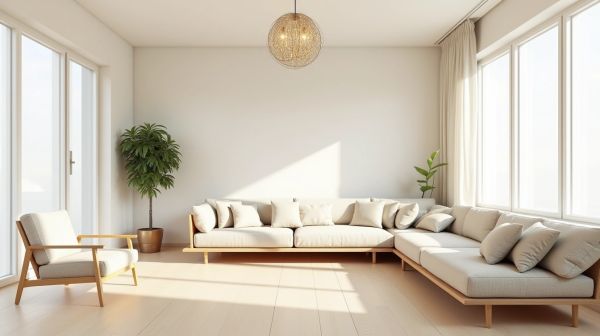 Séjour de 40 m2 : quel diamètre de lustre avant que la pièce paraisse vide