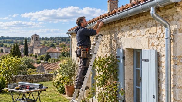 Sélection et pose de gouttières en zinc en Charente : expertises pratiques