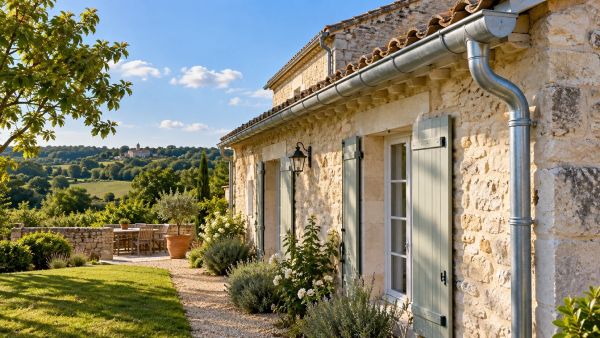 Sélection et pose de gouttières en zinc en Charente : expertises pratiques