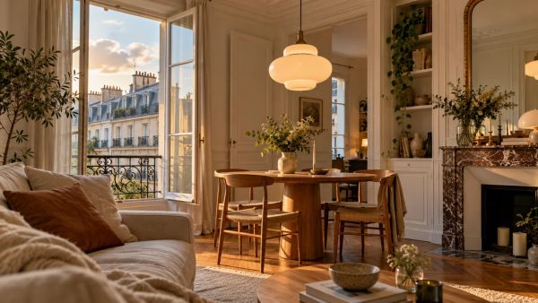 Transformation d'un séjour de 40 m2 : choisir le bon lustre