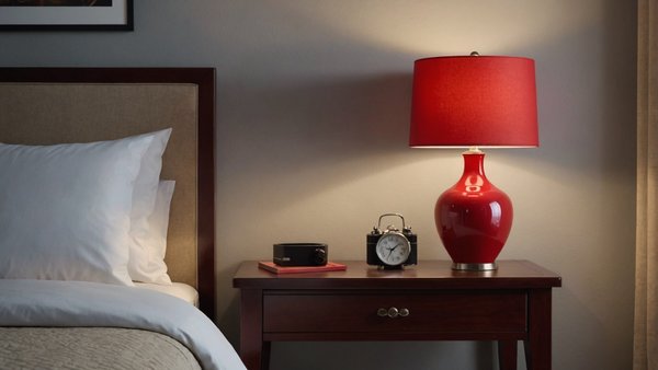 Ajoutez de la chaleur avec une lampe de chevet rouge